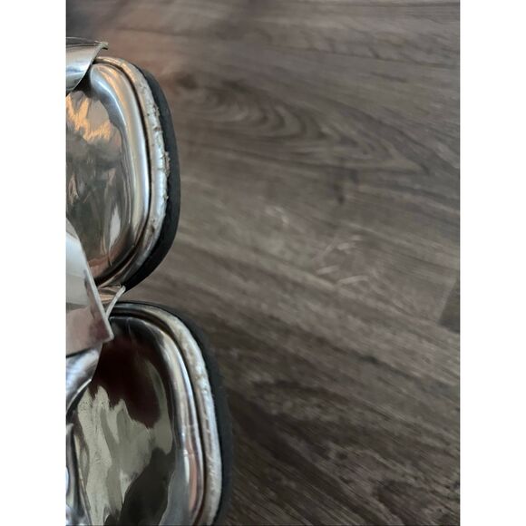 Zara silver metallic Girl sandals size 33 /1.5 US - Picture 3 of 8